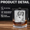 Custom Photo Father Of The Bride, Groom Engraved Rock Glass Gift For Father's Day LM32 668939