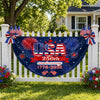 250 Anniversary USA 1776-2026 Personalized Non-Pleated Fan Flag HA75 921682