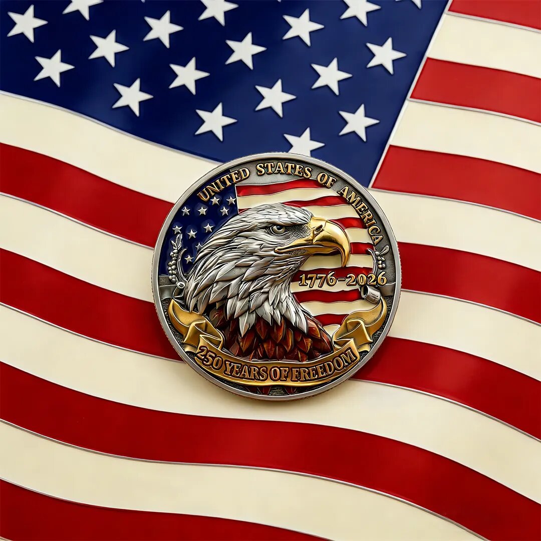 Faith & Nation America 250 Commemorative Coin – Celebrating 250 Years of Freedom LM32 899151