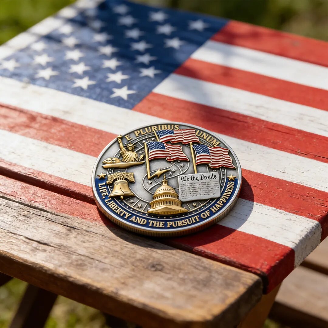 Faith & Nation America 250 Commemorative Coin – Celebrating 250 Years of Freedom LM32 899151