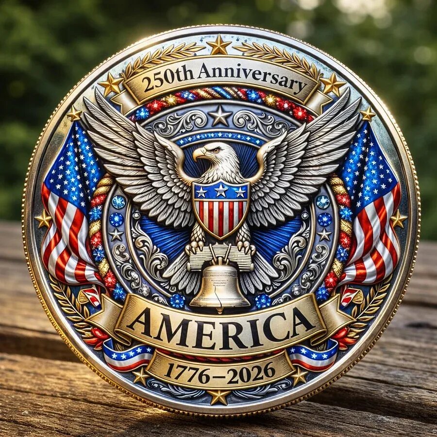America 250 Commemorative Coin – 250 Years of Freedom Limited Edition LM32 899297