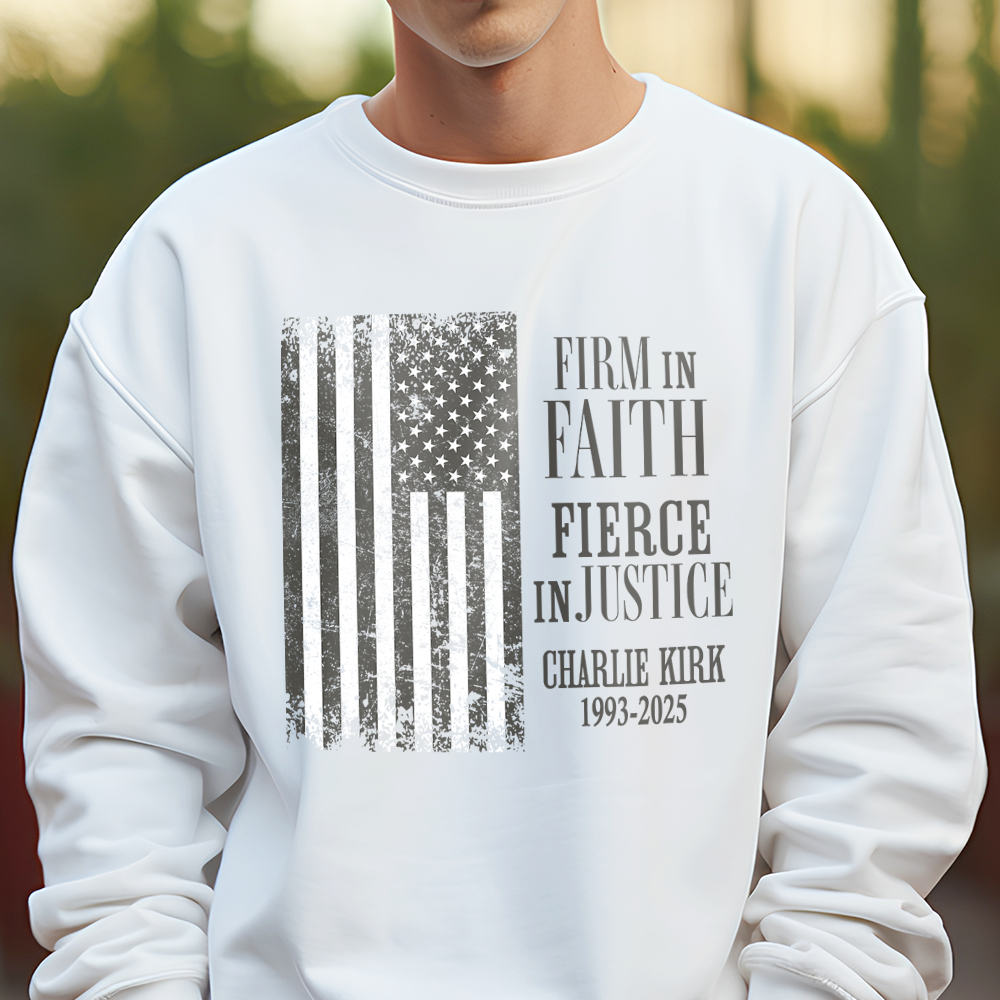 Charlie Kirk US Flag Bright Shirt HA75 644012