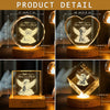Custom Photo Dog Cat Pet Your Light Will Always Shine In My Heart Memorial Engraved Crystal Photo With Light HA75 898212