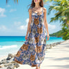 Custom Cute Cat Photo Coquette Pink Bows Hawaii Maxi Dress LM32 893401