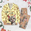 Custom Cat Name Life Is Better With Cats 3D Effect Pajamas LM32 895933