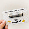 Personalized Gift Merry Christmas BRUH Money Holder Card LM32 897325