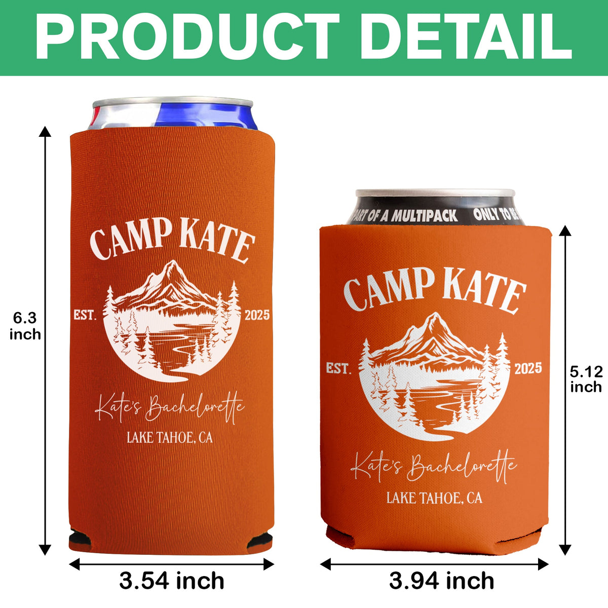 Custom Name Bachelorette Party Personalized Print Full Can Cooler HA75 892768