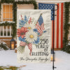Custom Family Name 250 Years America, 1776-2026 USA 250th Garden Flag TH10 898311