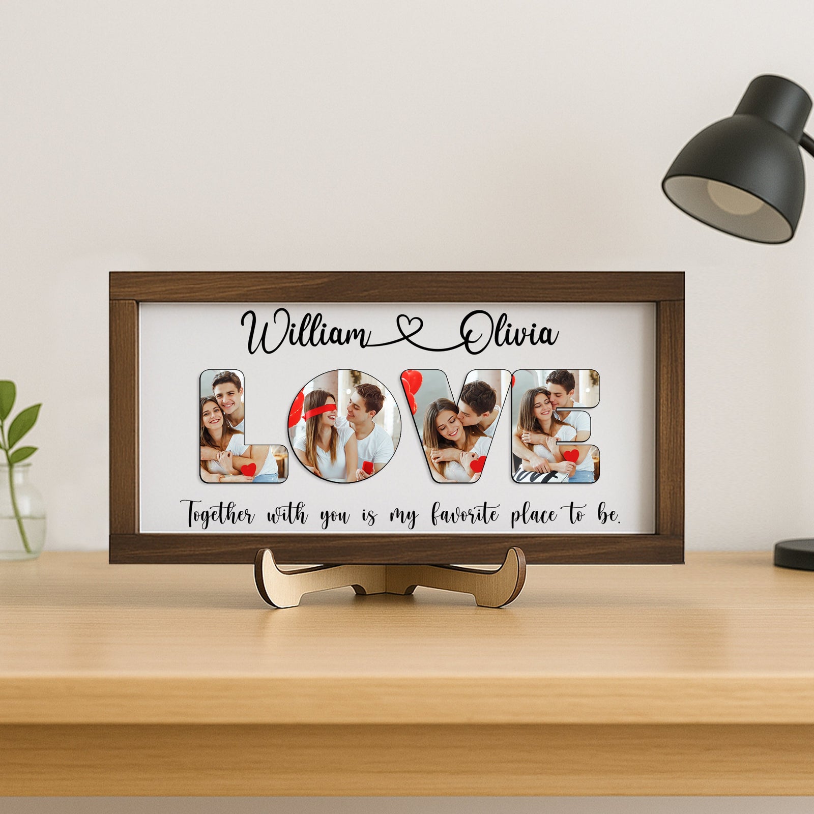 Custom Valentine's Day Couple Photo Frame For Couple TH10 898569