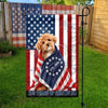 Custom Photo My Dog, Cat Loves America 250 Patriotic Garden Flag HA75 898908