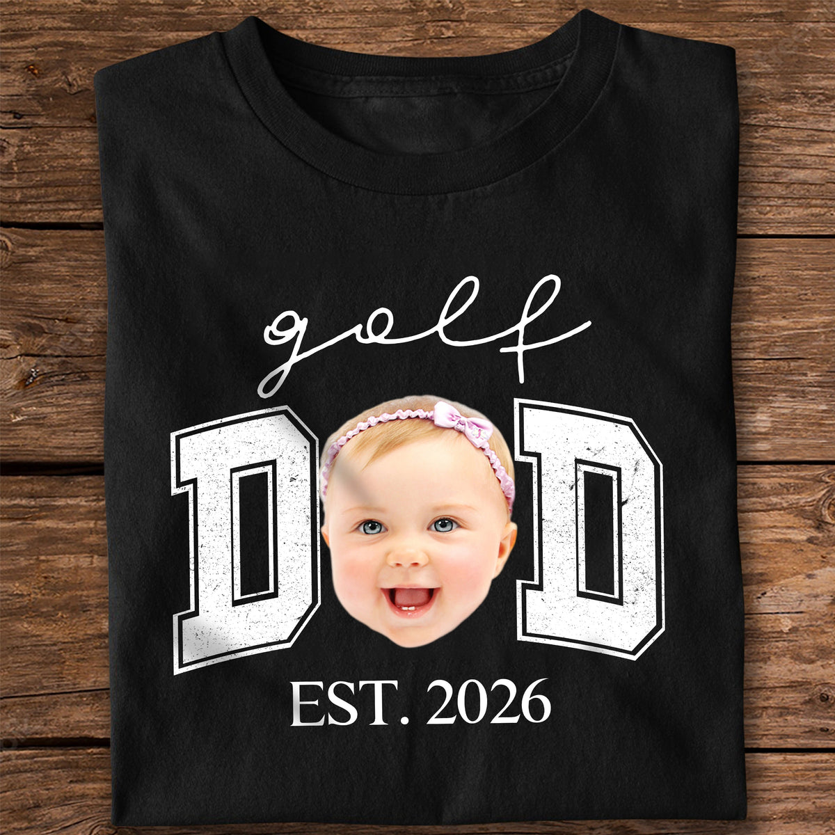 Custom Photo Golf Dad Dark Shirt - Personalized Father’s Day Gift TH10 169841