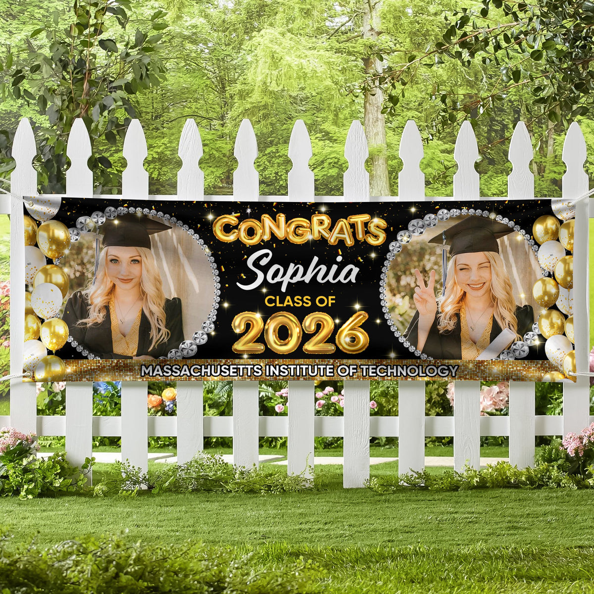 Graduation Class Of 2026 Personalized Photo Banner CH07 910678
