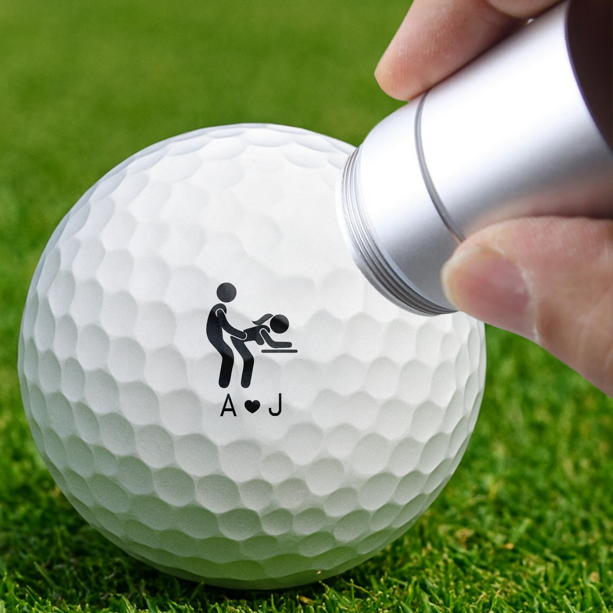 Personalized Funny Adult Golf Ball Stamp Box Gift for Golfer, Golf Ball Marker HA75 898736