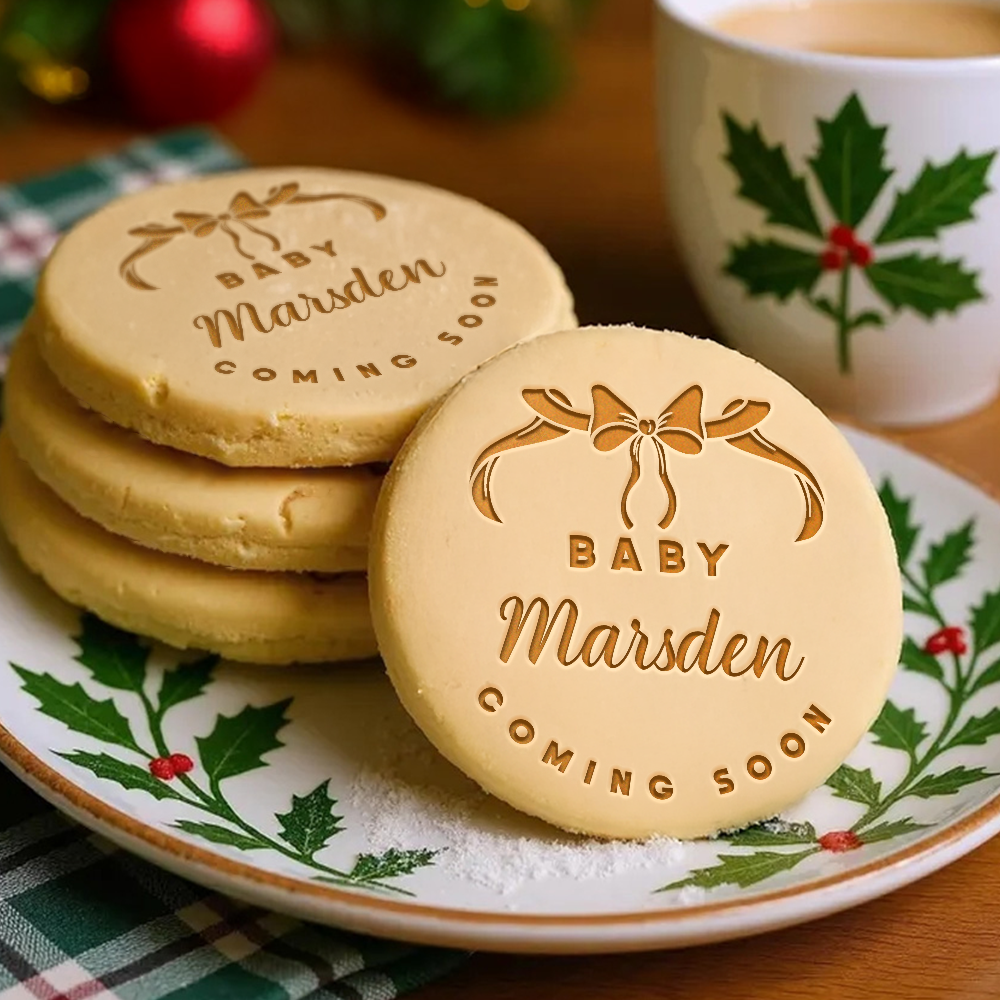 Custom Name Welcome Baby Coming Soon Meaningful Cookie Stamp LM32 897435