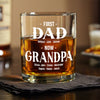 Personalized First Dad Now Grandpa Whiskey Glass Gift For Father's Day TH10 169611