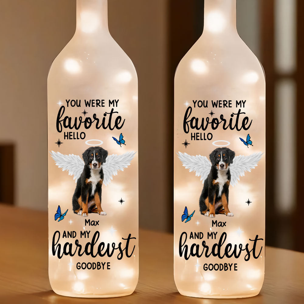 Custom Photo You Were My Favorite Hello and My Hardest Goodbye Bottle Lamp CH07 895720