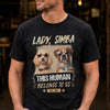 Custom Dog Cat Photo This Human Belong To Us Dark Shirt HO82 902706