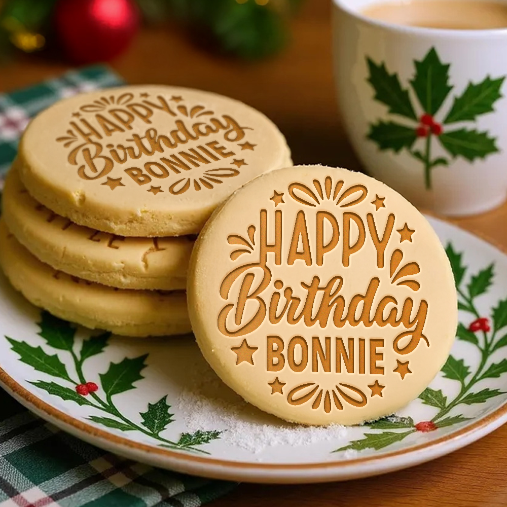 Personalized Name Birthday Cookie Stamp Gift For Family, Friends HO82 900592