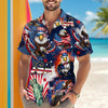 Custom Photo 4th of July America Flag Bald Eagle Hawaiian Shirt LM32 897917