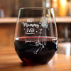 Personalized Best Mom Ever Wine Glass Christmas, Birthday Gift For Mom HA75 892954