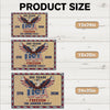 Personalized Family Name 250 Anniversary 1776 - 2026 USA Patriotic Faux Pattern Doormat - 2D Printed Not Embroidered Patriotic America Decor HO82 901582
