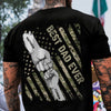 Fist Bumps Dad & Kid US Flag Back Shirt Personalized Father's Day Gift CH07 895856
