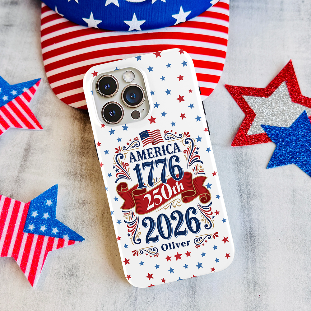 Personalized Name America 1776 - 2026 Anniversary Phone Case TH10 898609