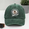 Custom Photo Human Belongs To Dog Cat Pet Washed Denim Baseball Cap HA75 892464