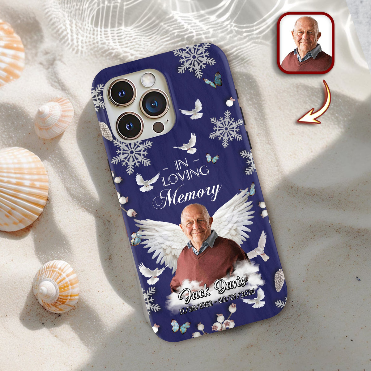 Custom Photo Gone But Never Forgotten Memorial Phone Case HA75 920246