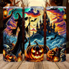 Halloween Witches And Pumpkin Skinny Tumbler HO82 894958