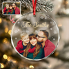 Custom Family Photo And Name Glass Ornament For Christmas TH10 894757