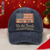 America 250th Birthday US Flag 250 Years We The People Washed Denim Baseball Cap HO82 894634