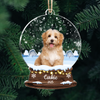 Custom Dog Photo Snowball Acrylic Ornament Christmas Gift For Dog Lovers CH07 896808