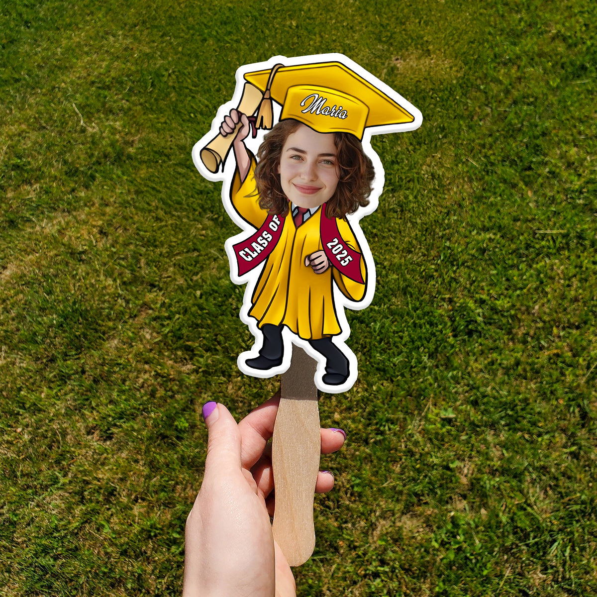 Custom Photo Graduate Personalized Face Fans Graduation Day Party Decor CH07 895330