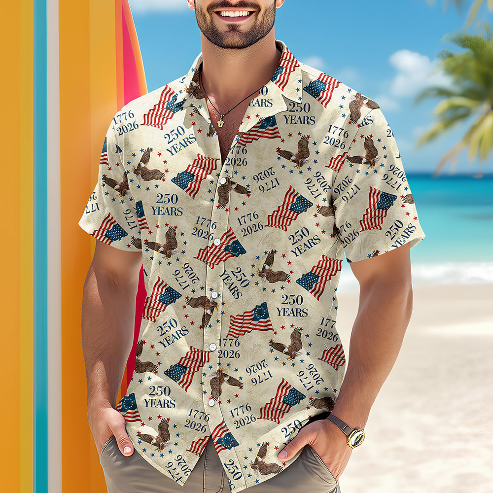 Personalized America 250th Birthday Hawaii Shirt HO82 901454