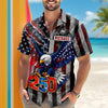 Personalized Name Eagle USA Retro Flag 250 Anniversary Hawaiian Shirt LM32 899697