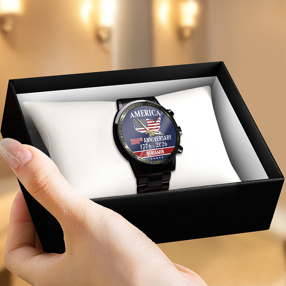 Personalized Name America 250th Anniversary Men's Wrist Watch HO82 901562