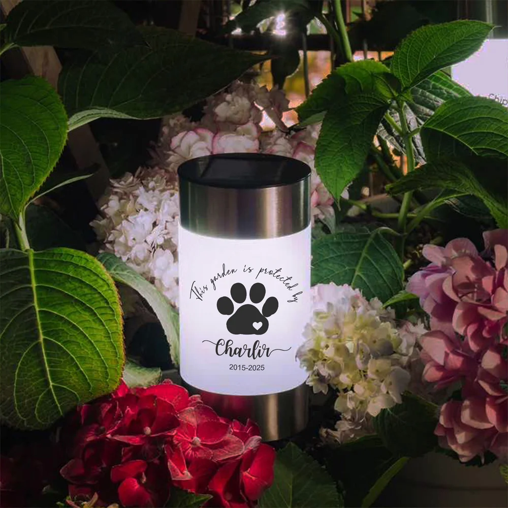 Custom Name This Garden Is Protected By My Dog Solar Garden Light TH10 898033