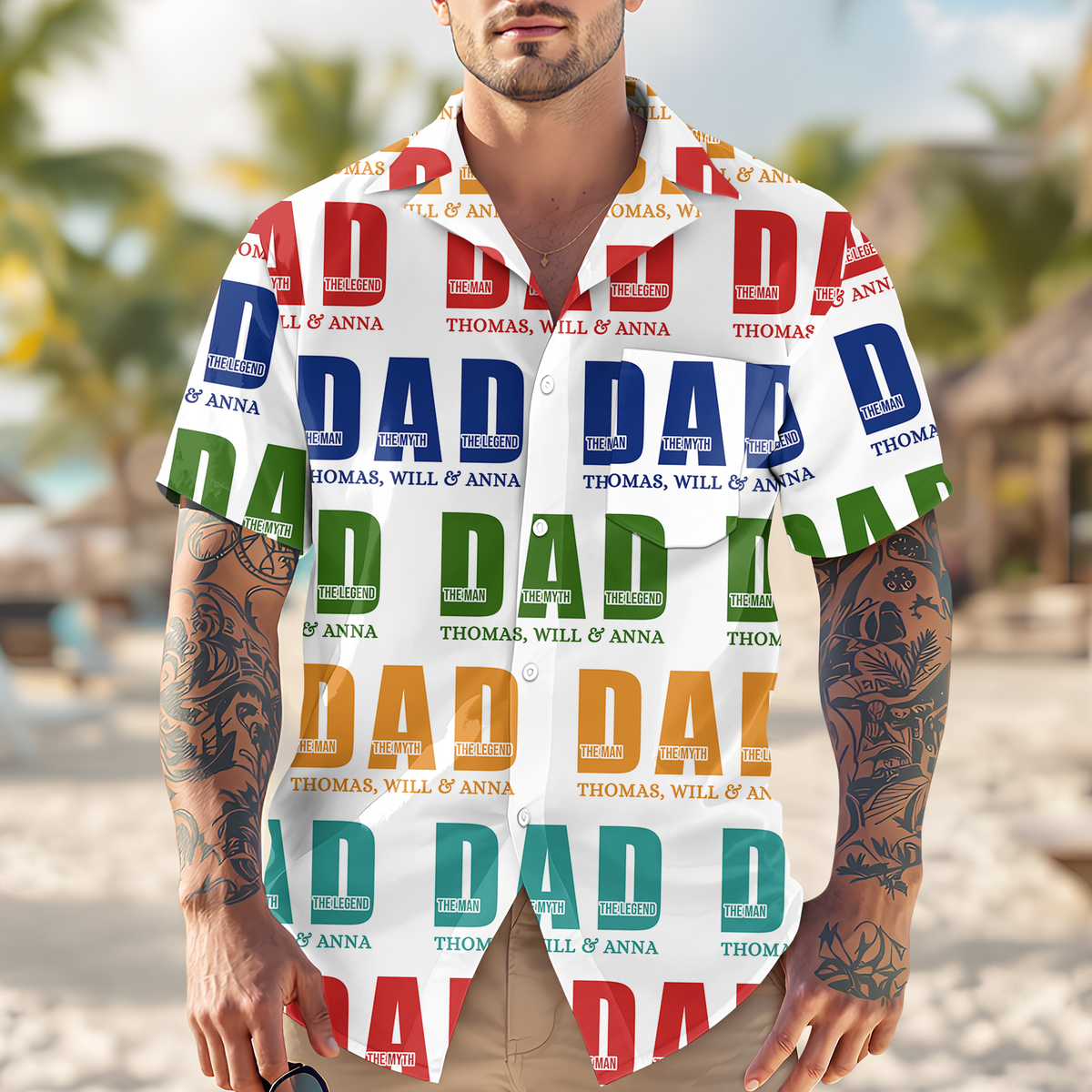 Personalized The Man The Myth The Legend Dad Hawaii Shirt LM32 893705