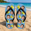 Custom Photo Tropical Summer Pattern Flip Flops - Personalized Beach Gift CH07 911604