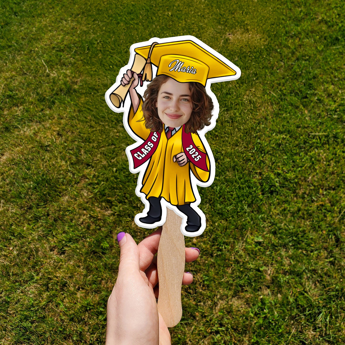 Custom Photo Graduate Personalized Face Fans Graduation Day Party Decor CH07 895330