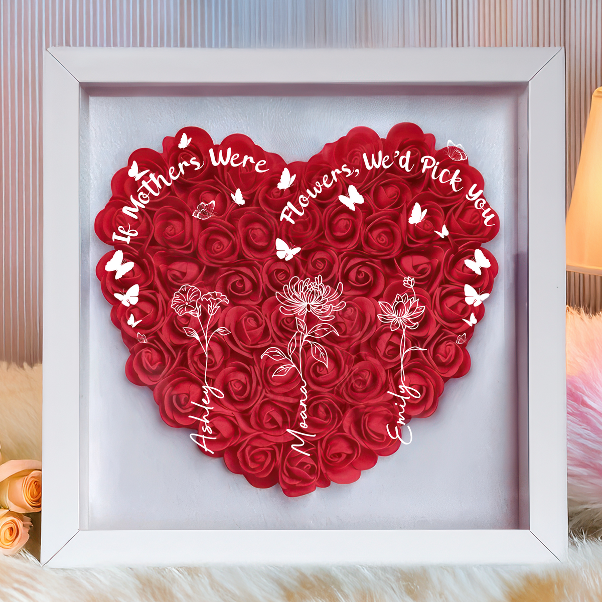 A Mother Is Like A Flower - Flower Shadow Box For Mother's Day TH10 892555