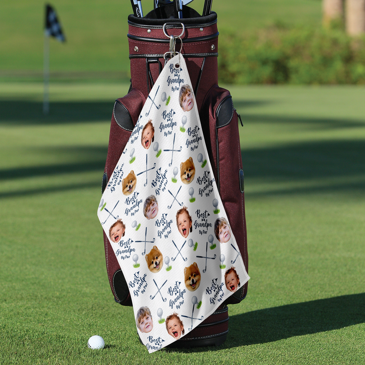 Custom Photo Best Dad By Par For Sport Players Golf Towel LM32 893609