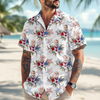 Custom Photo Patriotic Stars Independence Day Hawaii Shirt LM32 893437