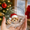 Custom Dog Photo Life Would Be Boring Without Me Glass Ornament For Christmas TH10 896589