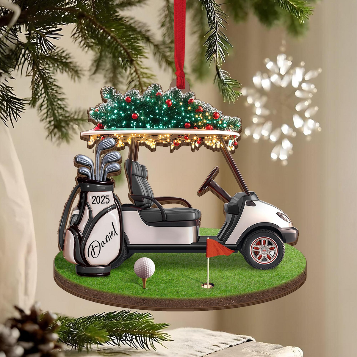 Golf Backpack Acrylic Ornament Personalized Gift Golf Lovers HO82 900510