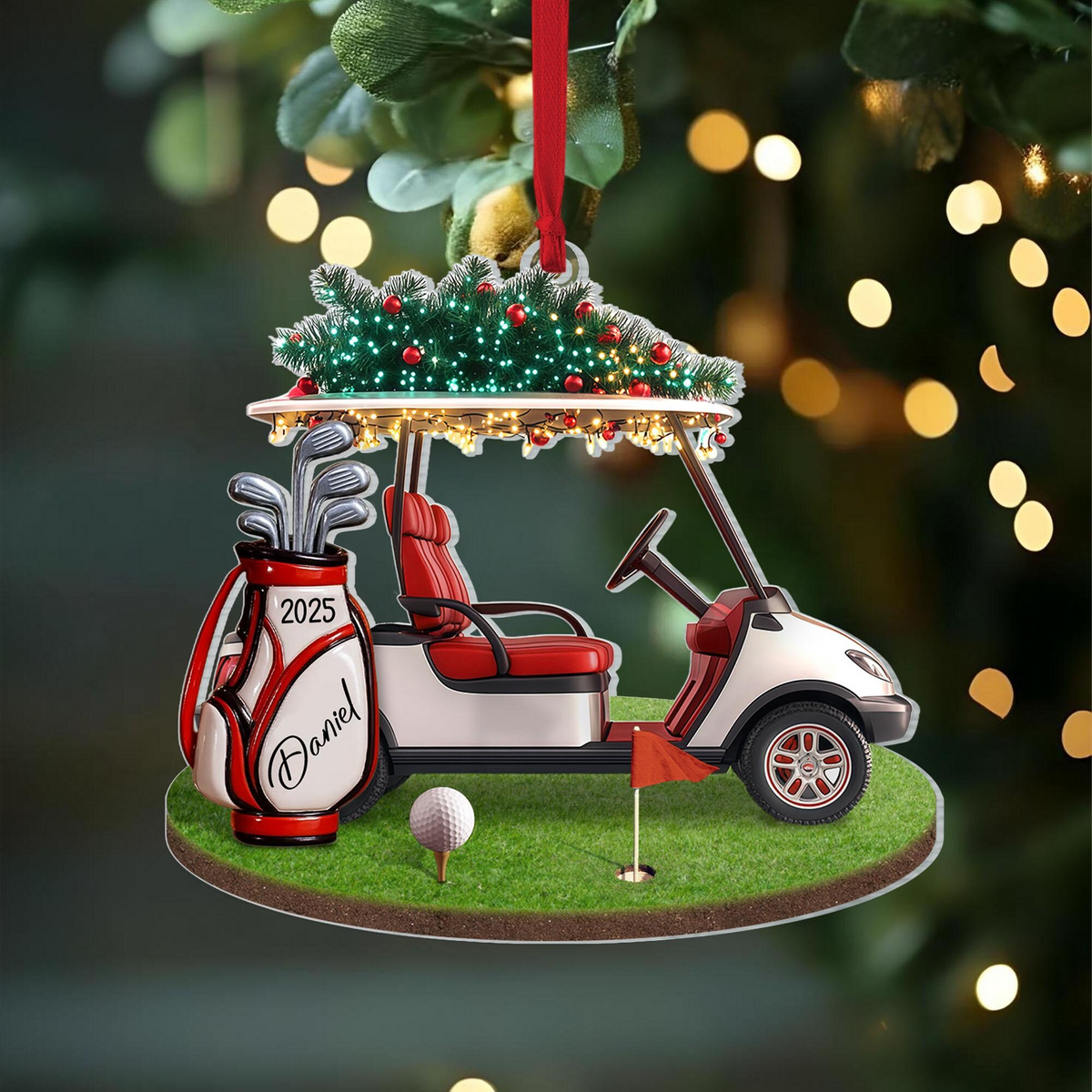Golf Backpack Acrylic Ornament Personalized Gift Golf Lovers HO82 900510