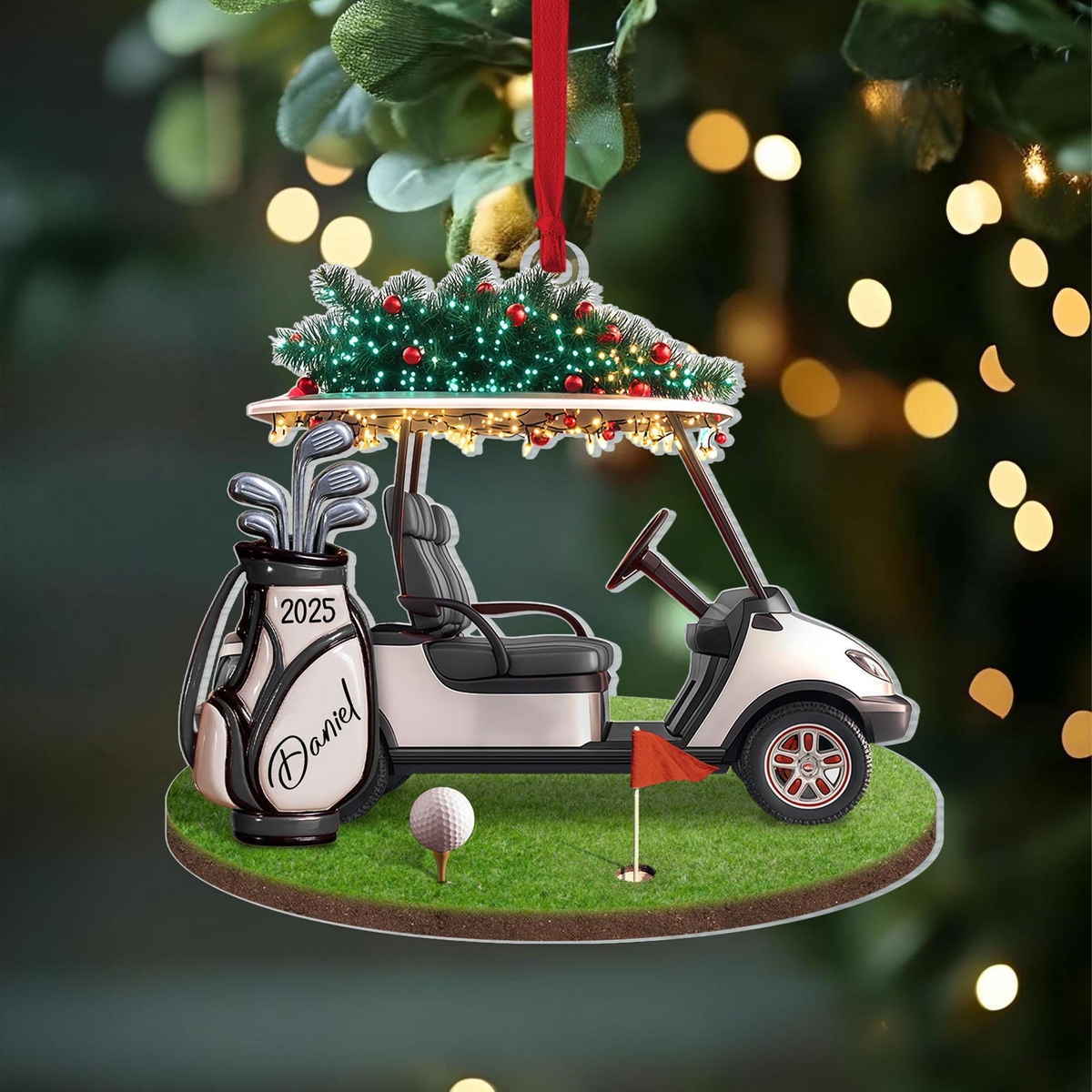 Golf Backpack Acrylic Ornament Personalized Gift Golf Lovers HO82 900510
