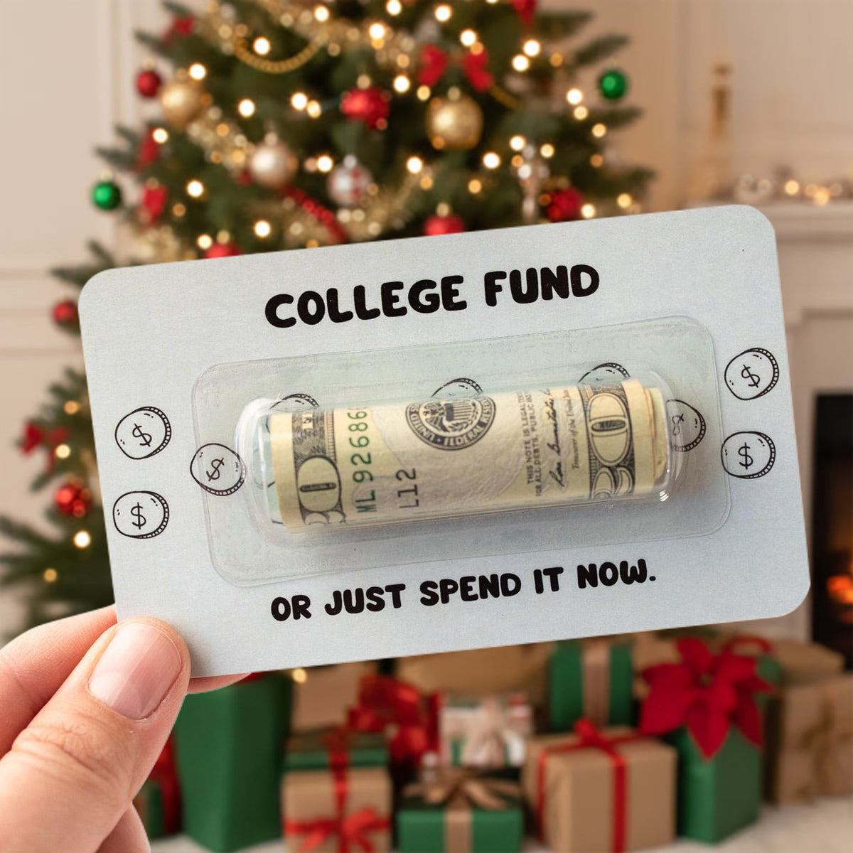 Personalized Gift Merry Christmas BRUH Money Holder Card HO82 900540