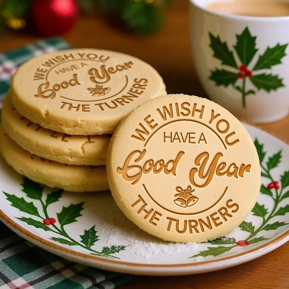 Personalized Family Name We Wish You Have A Good Year Cookie Stamp LM32 897467